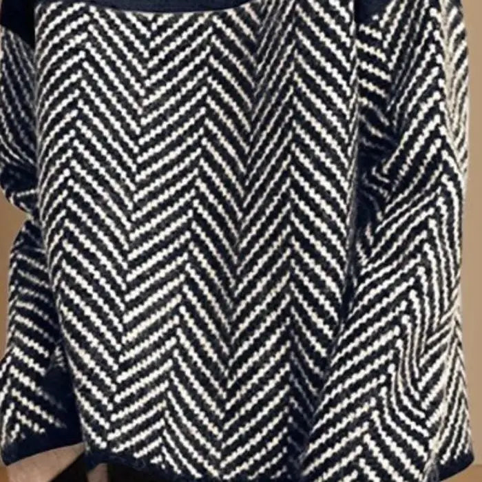 Nyzara Paris™ - Pull col roulé au design bicolore