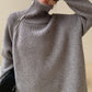 Nyzara Paris™ - Pull gris uni à col montant