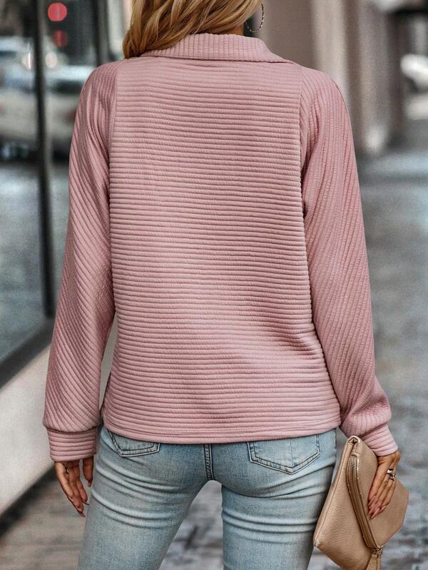 Fania™ | Pull Col en V Zippé Élégant pour Femme