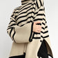 Nyzara Paris™ - Pull à col roulé rayé oversize