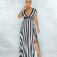 Nyzara Paris™ - Robe longue élégante à rayures