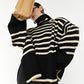Nyzara Paris™ - Pull à col roulé rayé oversize