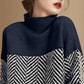 Nyzara Paris™ - Pull col roulé au design bicolore