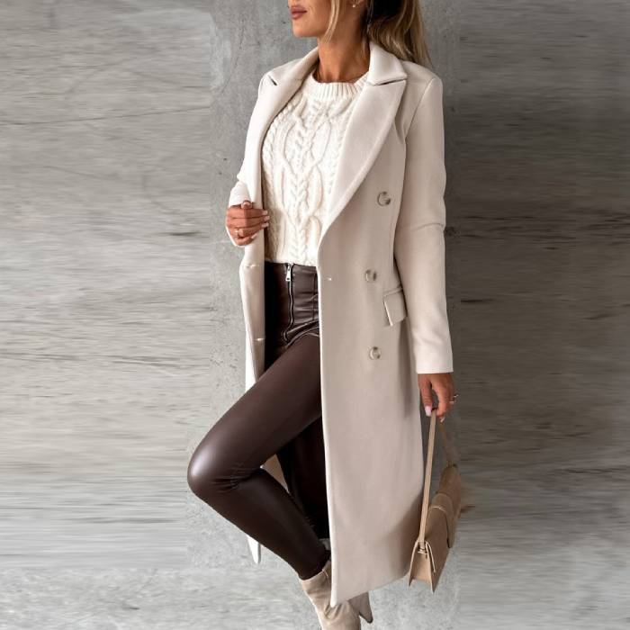 Nyzara Paris™ - Manteau en laine à boutons