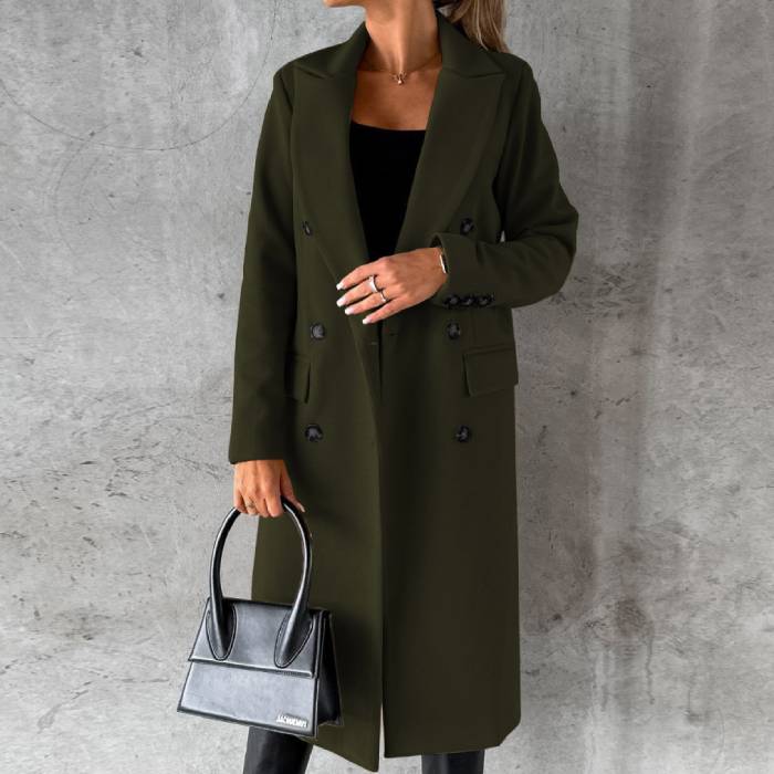 Nyzara Paris™ - Manteau long en laine à boutons