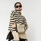 Nyzara Paris™ - Pull à col roulé rayé oversize