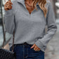 Fania™ | Pull Col en V Zippé Élégant pour Femme