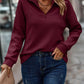Fania™ | Pull Col en V Zippé Élégant pour Femme